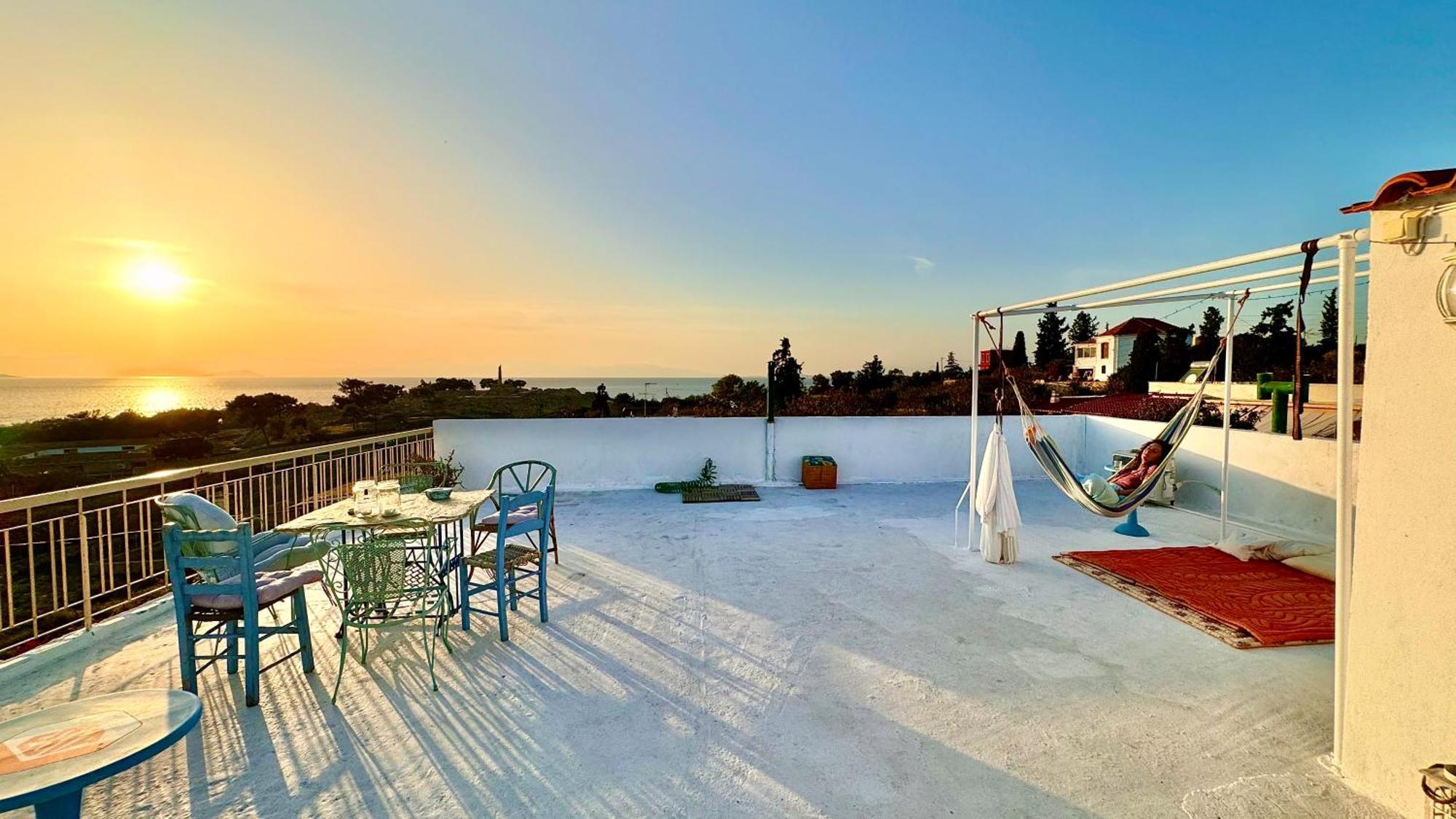 Appartement Vue Sur Mer Soul Family, Egine Aegina Exterior foto